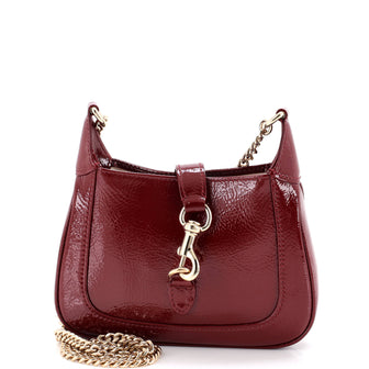Gucci Jackie Notte Chain Hobo Patent Mini