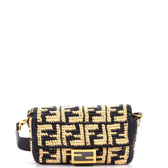 Fendi Baguette NM Bag Zucca Raffia Small