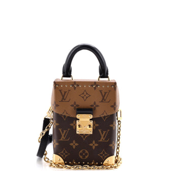 Louis Vuitton Camera Box NM Handbag Studded Reverse Monogram Canvas