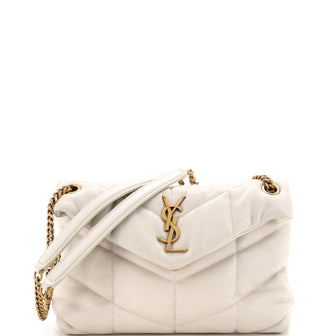 Saint Laurent Loulou Puffer Shoulder Bag Quilted Leather Small