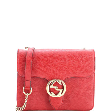 Gucci Interlocking Shoulder Bag Leather Small