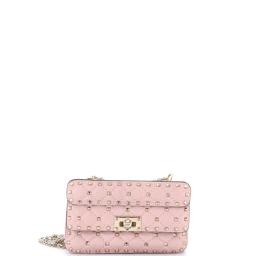 Valentino Garavani Rockstud Spike Flap Bag Quilted Leather Small