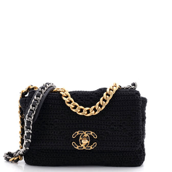 Chanel 19 Flap Bag Crochet Medium