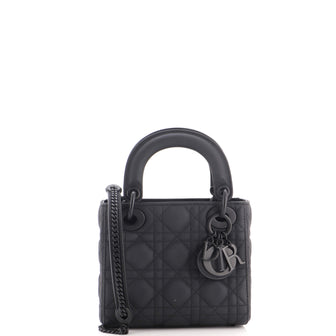 Christian Dior Ultra Matte Lady Dior Chain Bag Cannage Quilt Calfskin Mini