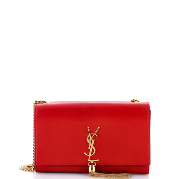 Saint Laurent Classic Monogram Tassel Crossbody Bag Leather Medium