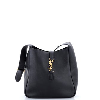 Saint Laurent Le 5 a 7 Supple Hobo Leather Small