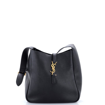 Saint Laurent Le 5 a 7 Supple Hobo Leather Small