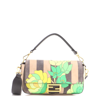 Fendi Baguette NM Bag Leather with Inlay Medium