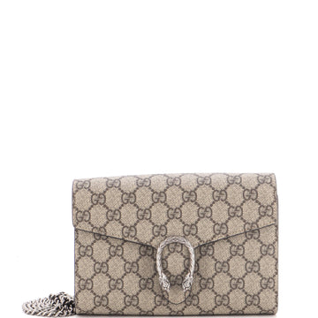 Gucci Dionysus Chain Wallet GG Coated Canvas Small