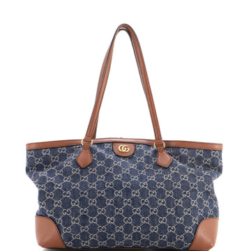 Gucci Ophidia Shopping Tote GG Denim Medium