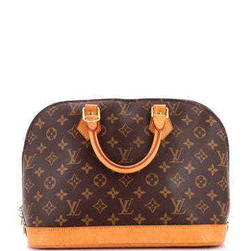 Louis Vuitton Vintage Alma Handbag Monogram Canvas PM
