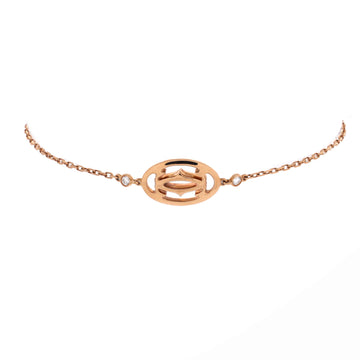 Cartier Double C de Cartier Bracelet 18K Rose Gold with Diamonds