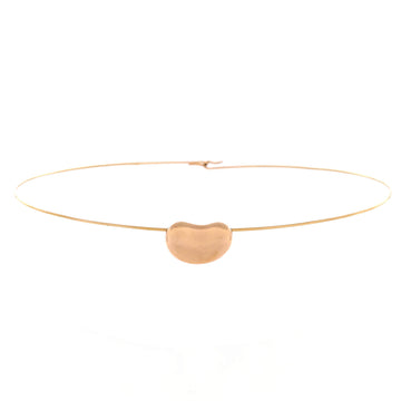 Tiffany & Co. Elsa Peretti Bean Wire Choker Necklace 18K Rose Gold 20mm