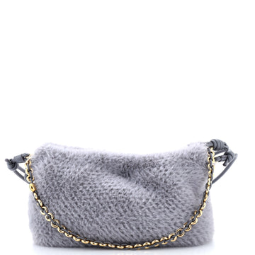 Loewe Flamenco Knot Chain Purse Bag Faux Fur Medium