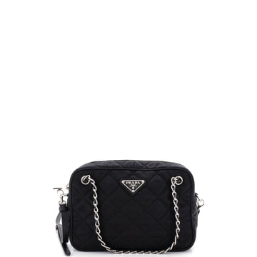Prada Camera Bag Quilted Tessuto Small
