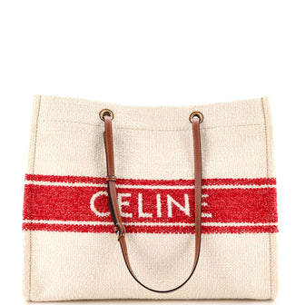 Celine Plein Soleil Squared Cabas Tote Canvas