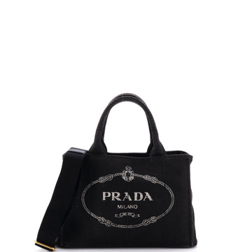 Prada Canapa Convertible Tote Canvas Mini