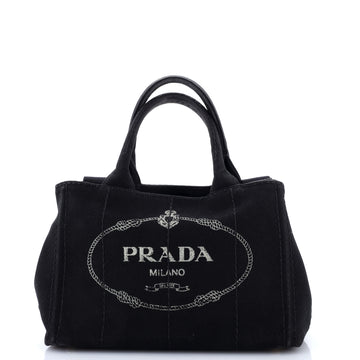 Prada Canapa Convertible Tote Canvas Mini