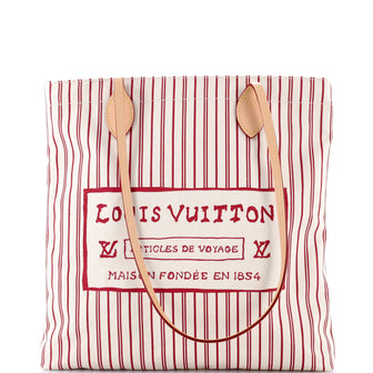 Louis Vuitton Carry It Tote Limited Edition Grace Coddington Catogram Cotton Canvas