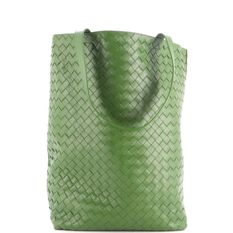 Bottega Veneta North South Tote Intrecciato Leather Large