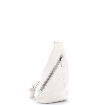 Prada Triangle Logo Sling Bag Leather