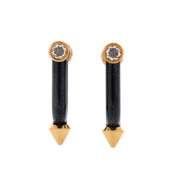 Tiffany & Co. x Pharrell Williams Titan Earrings 18K Yellow Gold with Titanium and Diamonds Large
