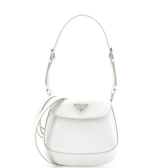 Prada Cleo Flap Shoulder Bag Spazzolato Leather Mini