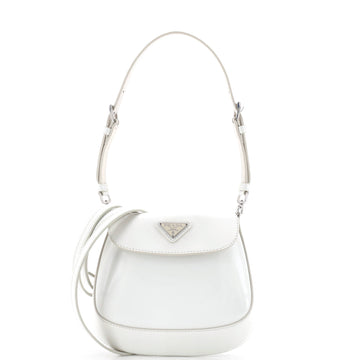 Prada Cleo Flap Shoulder Bag Spazzolato Leather Mini