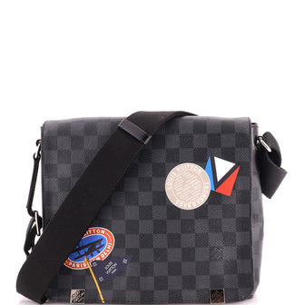 Louis Vuitton District Messenger Bag Limited Edition Damier Graphite LV League PM
