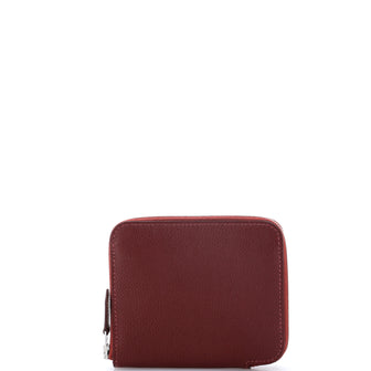 Hermes Azap Zip Around Wallet Silk'in Evercolor Compact