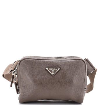 Prada Zip Shoulder Waist Bag Vitello Daino