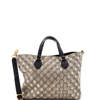 Gucci Convertible Soft Tote Printed GG Coated Canvas Small