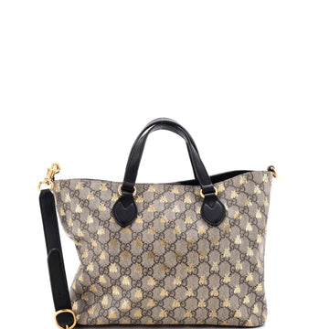 Gucci Convertible Soft Tote Printed GG Coated Canvas Small