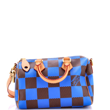 Louis Vuitton Speedy Bandouliere Bag Damier Pop 25