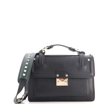 Valentino Garavani Cabana Top Handle Flap Bag Leather Medium
