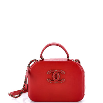 Chanel Coco Curve Vanity Case Calfskin and Quilted Goatskin Small