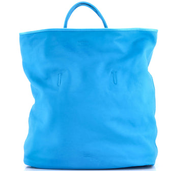 Balenciaga Leopold Reversible Tote Bag Satin and Leather XL