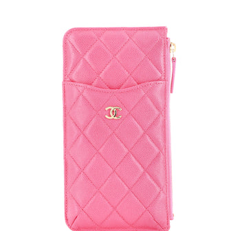 Chanel Classic Phone Case Pouch Quilted Caviar