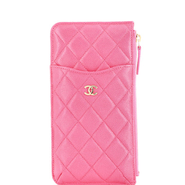 Chanel Classic Phone Case Pouch Quilted Caviar