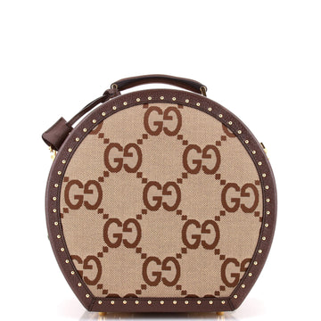 Gucci Savoy Hat Box Bag Jumbo GG Canvas Small