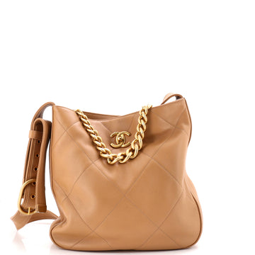 Chanel Easy Mood Hobo Quilted Calfskin