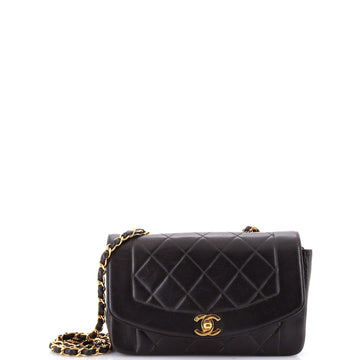 Chanel Vintage Diana Flap Bag Quilted Lambskin Small
