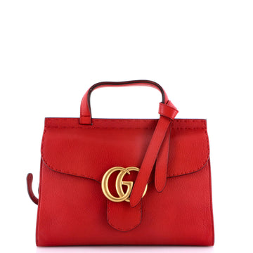 Gucci GG Marmont Top Handle Bag Leather Small