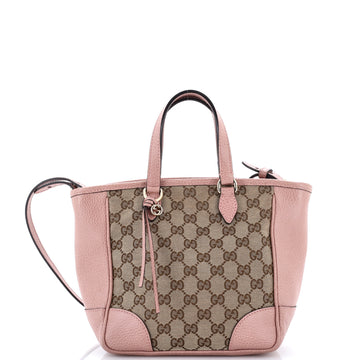 Gucci Bree Convertible Tote GG Canvas with Leather Small