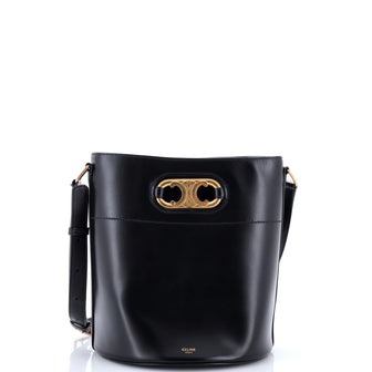 Celine Maillon Triomphe Bucket Bag Leather Medium