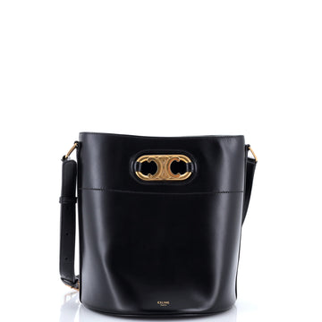 Celine Maillon Triomphe Bucket Bag Leather Medium