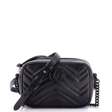 Gucci GG Marmont Shoulder Bag Matelasse Leather Mini