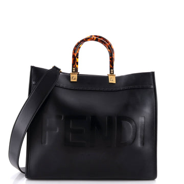 Fendi Sunshine Shopper Tote Leather Medium