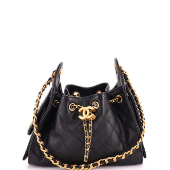 Chanel 25 Hobo Bag Quilted Caviar Mini