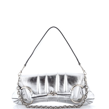 Gucci Horsebit Chain Shoulder Bag Vertical Quilted Leather Large